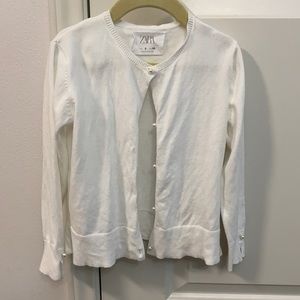 Zara Girls pearl sweater